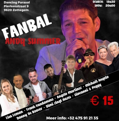 Optreden fanbal Andy Summer De Parasol